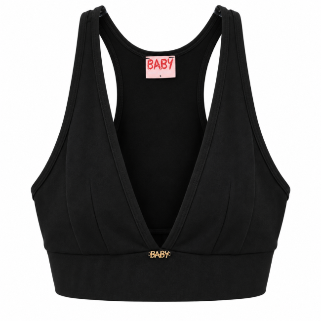 LOUNGE BRA -BLACK