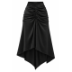 SATIN SKIRT BLACK