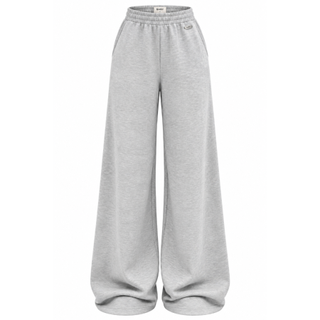 FLARED TROUSERS -LIGHT GREY