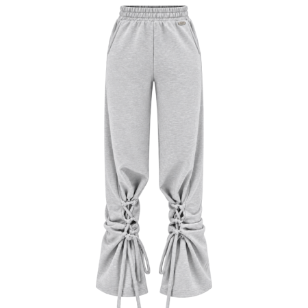 TIE PANTS -GREY