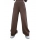 FLARED TROUSERS -BROWN