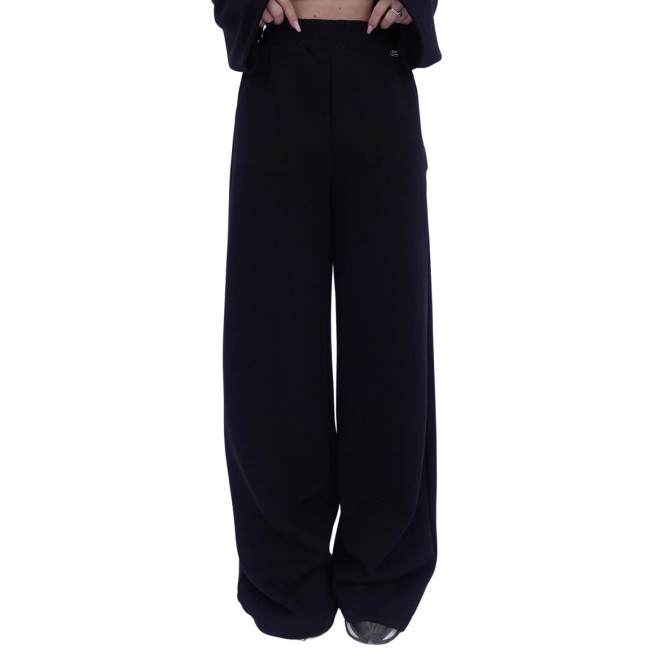 FLARED TROUSERS -BLACK